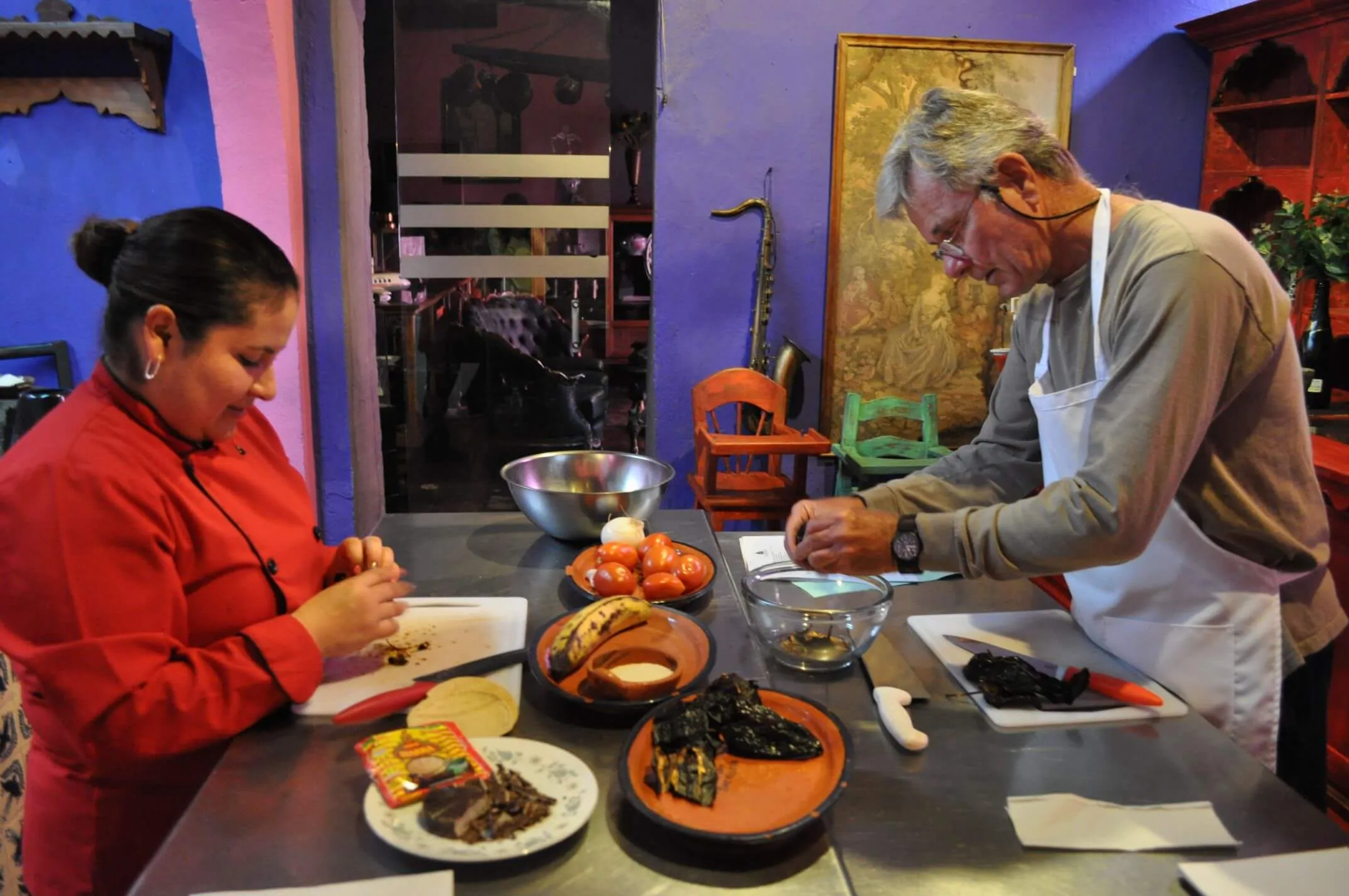 Traditional Poblano Cooking Lesson at Mesón Sacristía de la Compania